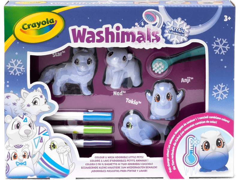 Crayola Washimals Jégvilág színváltós állatkákkal (74-7514)