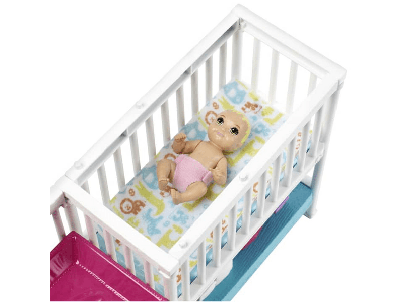 Mattel GFL38 Barbie Bébiszitter gyerekszoba szett