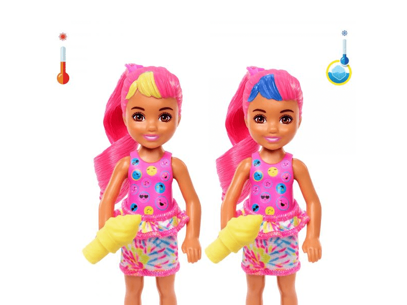 Barbie: Color Reveal Chelsea baba - Csini neon (HCC90)
