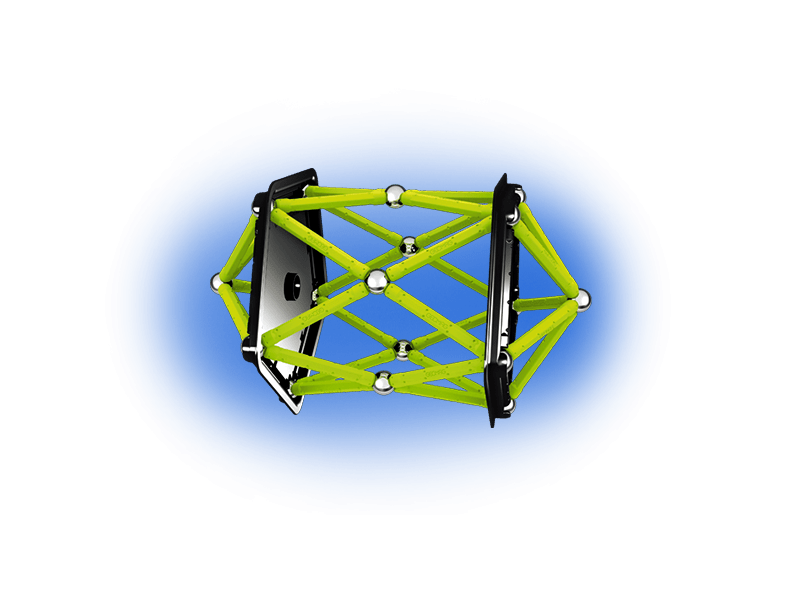 Geomag Foszforeszkáló mágneses építőjáték, 64 db (20GMG00336)