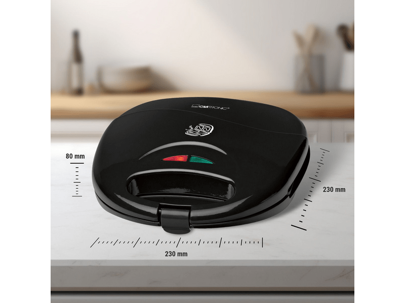 Clatronic ST 3477 Szendvicssütő, fekete