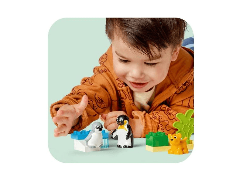 LEGO® DUPLO® Životinjske obitelji u divljini: Pingvini i lavovi (10442)