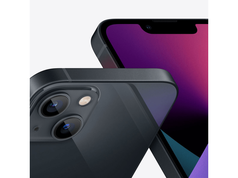 Apple iPhone 13 mini 256 GB Okostelefon, éjfekete (MLK53HU/A)