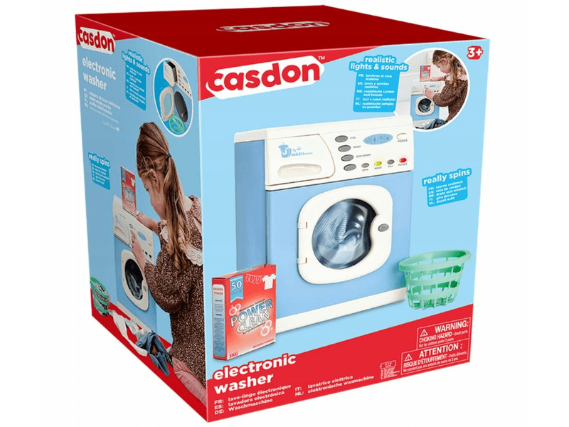 Casdon Elektromos játék mosógép, kék (47650)