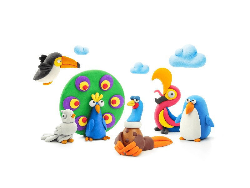 Hey Clay Nagy gyurmaszett - Madarak (SE003CEE)