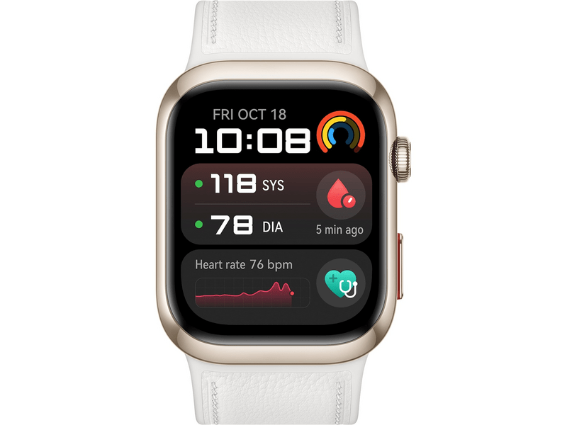 Huawei Watch D2 Smartwatch, zlatno kućište, bijeli remen