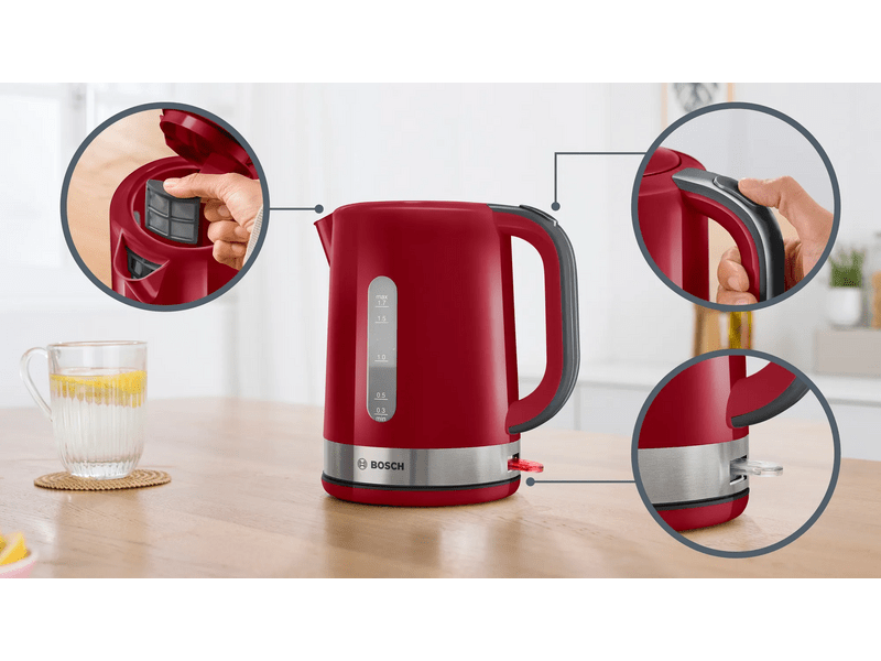 Bosch TWK6A514 Vízforraló, piros
