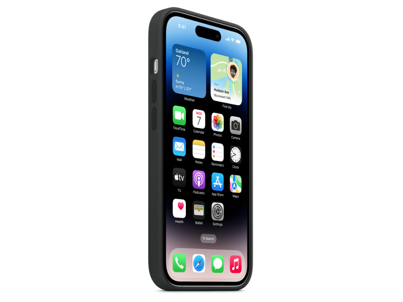 Apple MagSafe iPhone 14 Pro-szilikontok, éjfekete (MPTE3ZM/A)