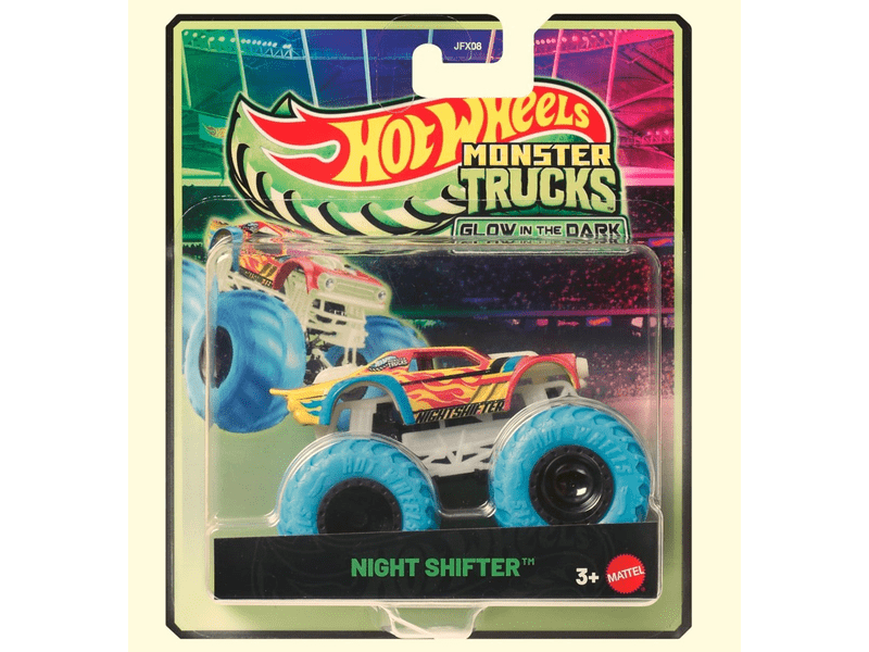 Hot Wheels Monster Trucks Sötétben világító autó, többféle (JFX08)
