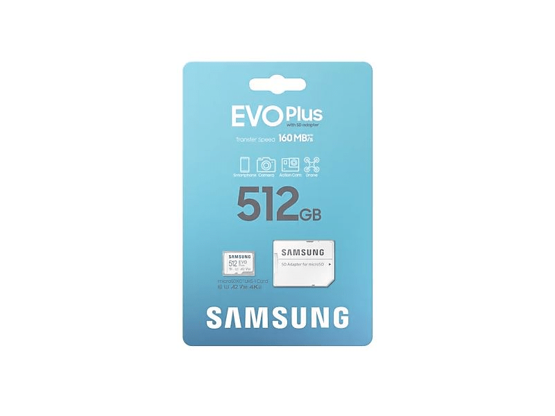 Samsung MB-MC512SA/EU EVO Plus microSD kártya, 512GB
