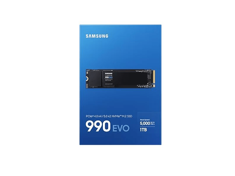 Samsung MZ-V9E1T0BW 990 EVO PCIe 4.0 NVMe M.2 SSD, 1TB