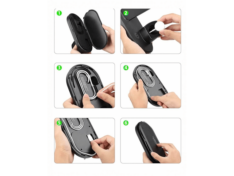 Swissten 3in1 Apple vezeték nélküli töltőállomás (22055509)