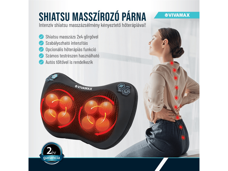 Vivamax Shiatsu masszírozópárna (GYVM46)