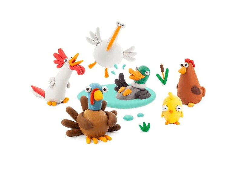 Hey Clay Nagy gyurmaszett - Baromfik (18009CEE)