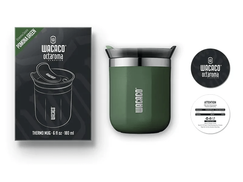 Wacaco Octaroma Classico termobögre, Pomona zöld