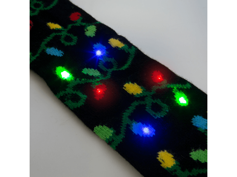 Karácsonyi sál 100 cm LED elemes fekete