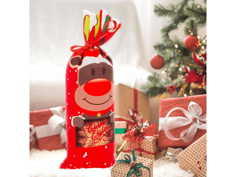 Karácsonyi italos üveg rénszarvas