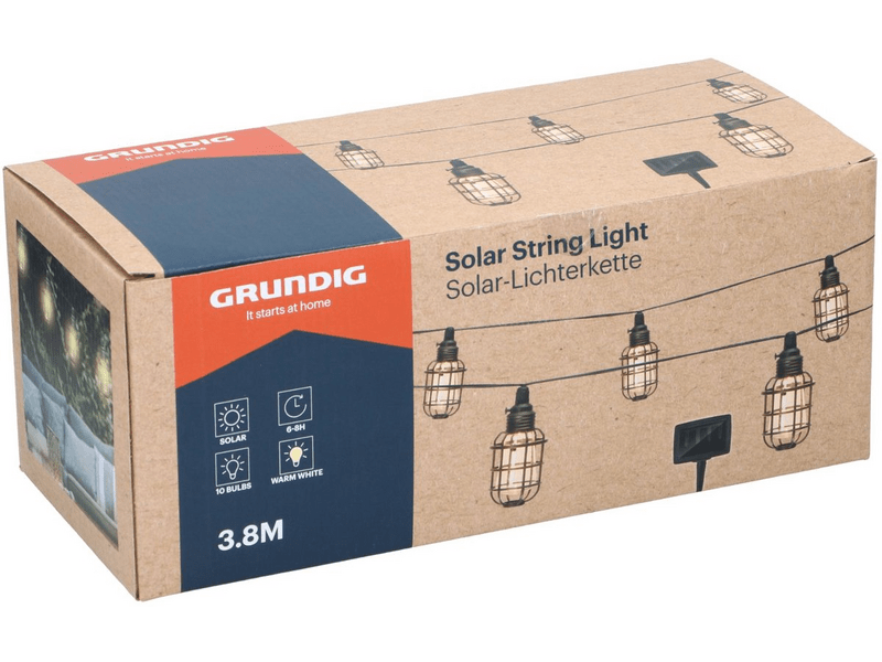 Grundig Solar fényfüzér, lámpás, 10 db