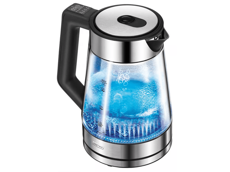 MPM MCZ-116 Vízforraló, üveg/rozsdamentes acél