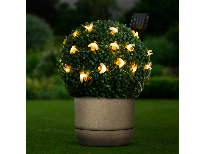 Garden of Eden 58220 Szolár LED fényfüzér, méhecske, 2,3 m
