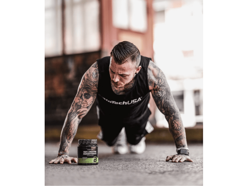 BiotechUSA 100% Creatine Monohydrate Italpor, 300 g, ízesítetlen