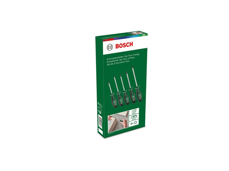 Bosch Torx 5 részes csavarhúzó készlet (1600A02BX6)