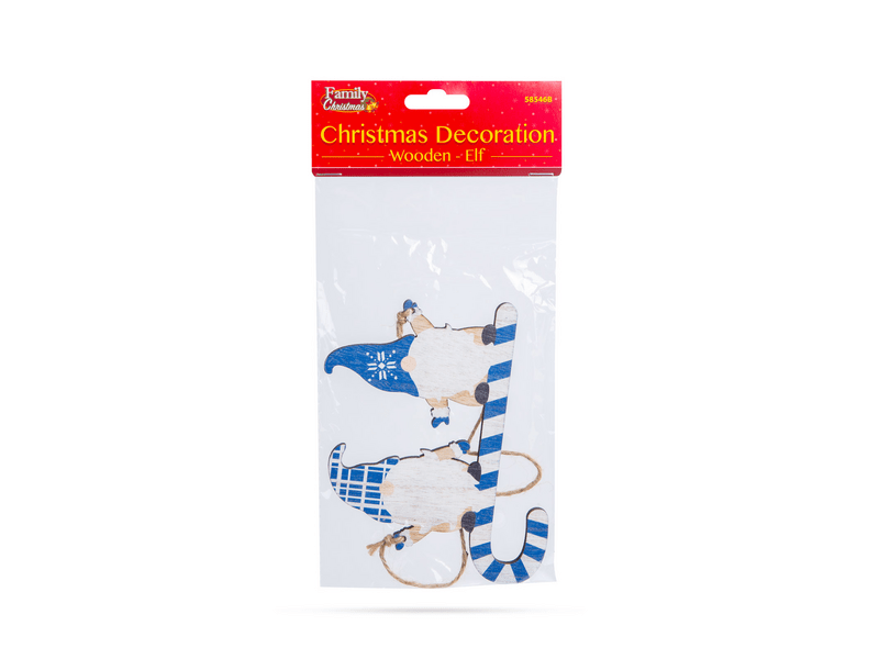 Family 58546B Karácsonyi dekoráció, kék fa manó