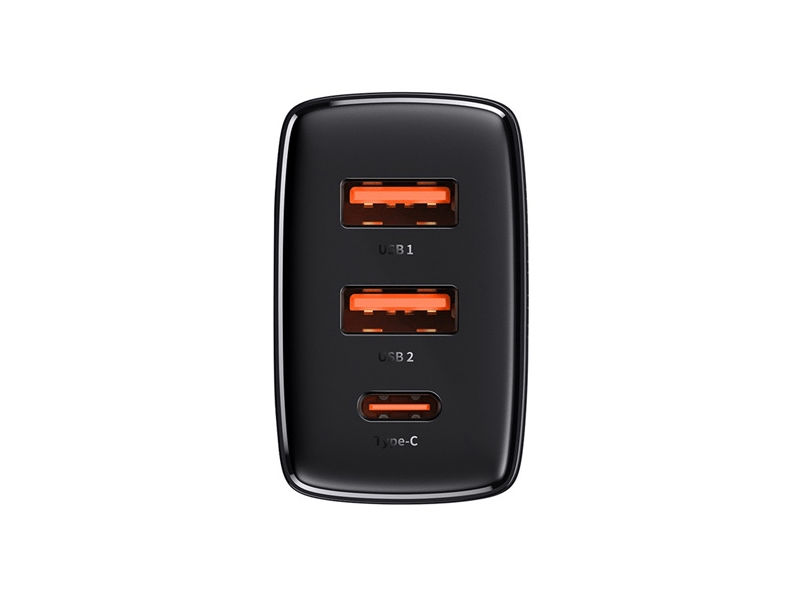 Baseus Compact hálózati gyorstöltő, 30W, fekete (CCXJ-E01)