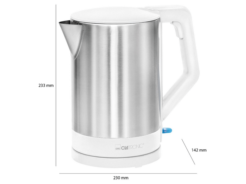 Clatronic WKS 3692 Vízforraló, fehér/inox
