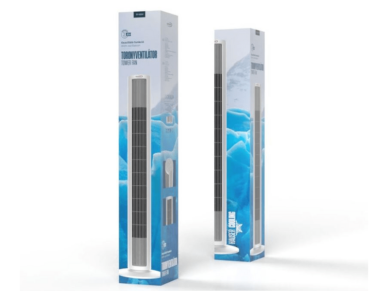 Hauser TF-103W Oszlopventilátor, fehér
