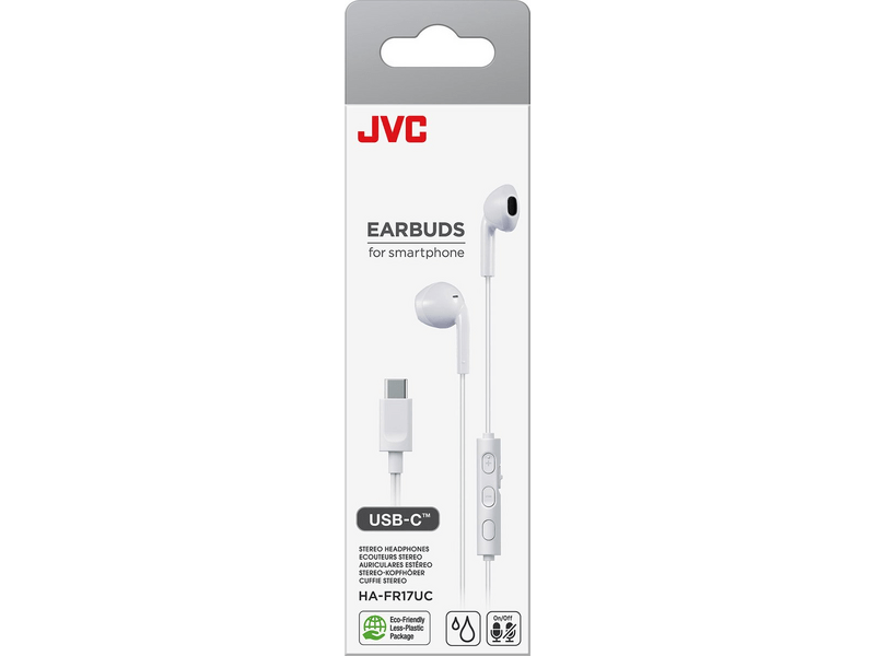 JVC HA-FR17UC USB-C fülhallgató, fehér