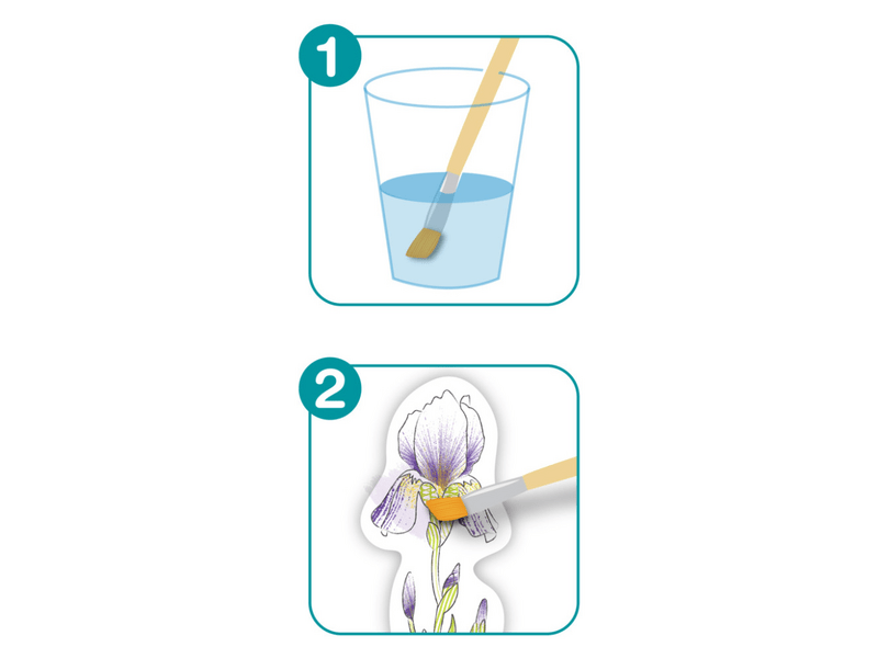 Avenir set kreativnih akvarelnih oznaka, cvijeće (CH232091)