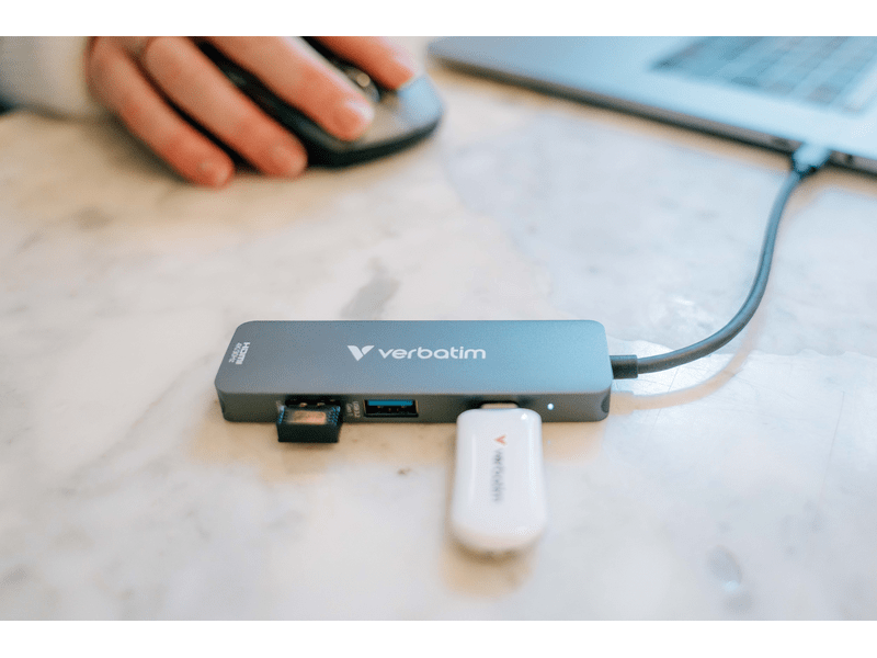 Verbatim Essentials 4-portni USB-C HUB (32155)