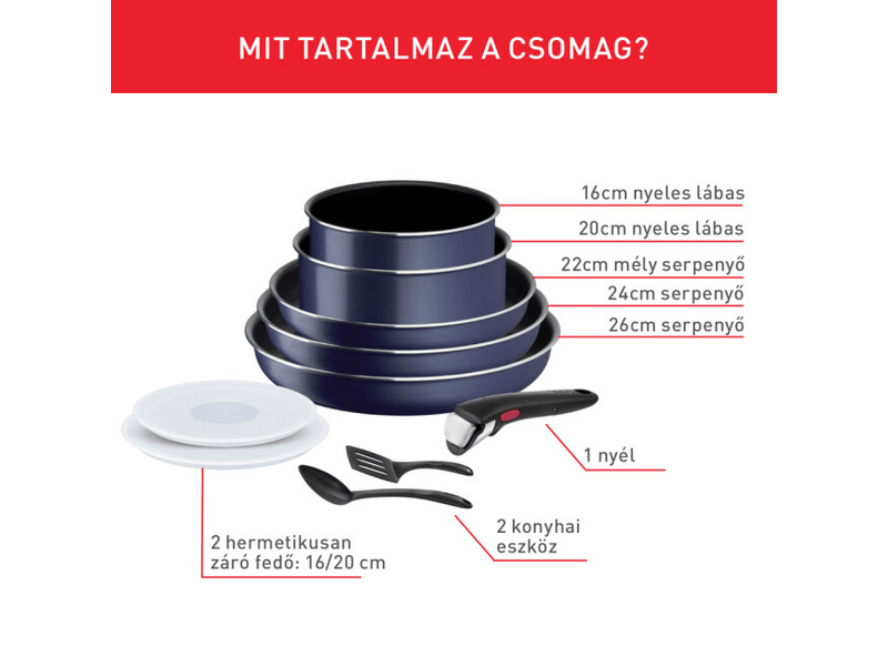 Tefal Ingenio Easy Cook & Clean L1579102 10 db-os edényszett