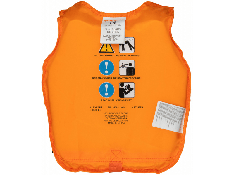 Waimea Animal úszómellény 3-6 éveseknek, narancs (40962)