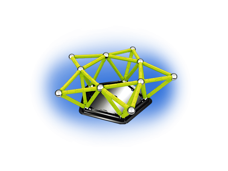 Geomag Foszforeszkáló mágneses építőjáték, 64 db (20GMG00336)