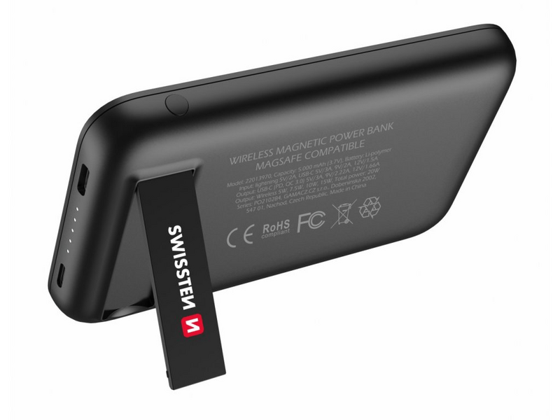 Swissten 22013970 MagSafe power bank, 5000 mAh