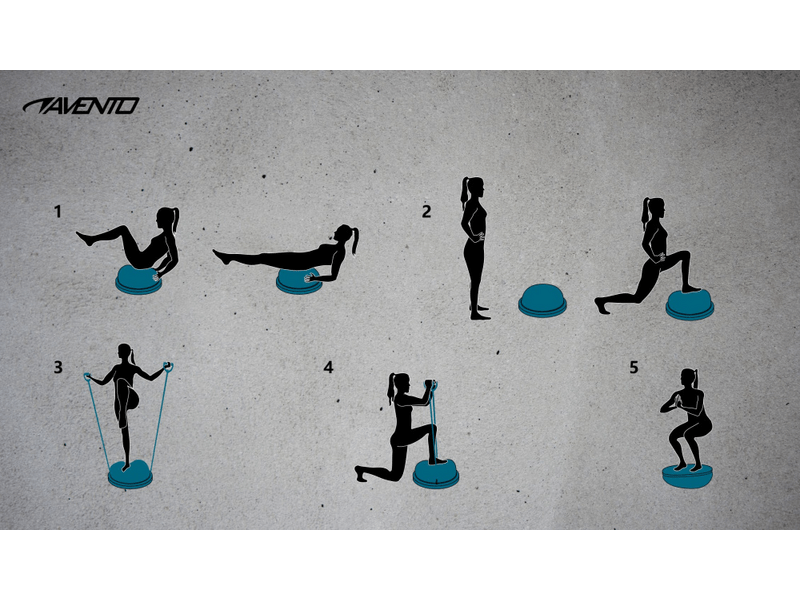 Avento Balance Trainer félgömb karerősítővel (40541)