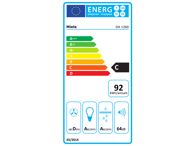 Miele DA 1260 Aláépíthető páraelszívó