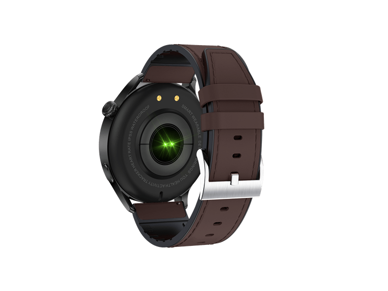 Garett Men Elegance RT Okosóra, sötétbarna, bőr szíj