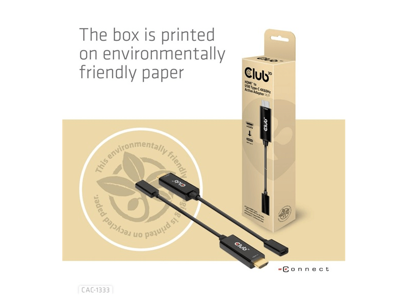 Club 3D CAC-1333 HDMI - USB Type-C 4K60Hz Adapter