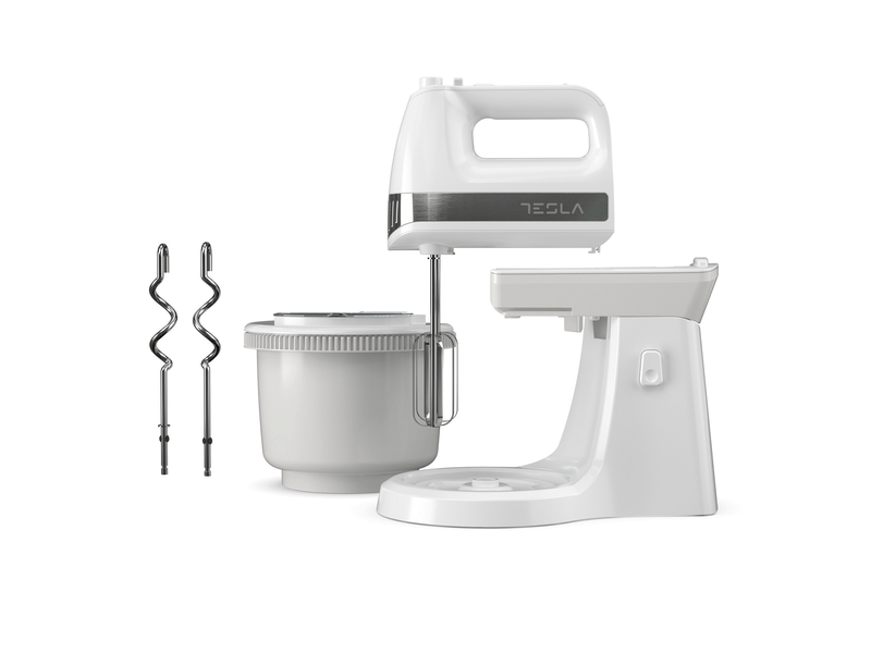 Tesla MX505WXB Tálas kézi mixer, fehér-inox