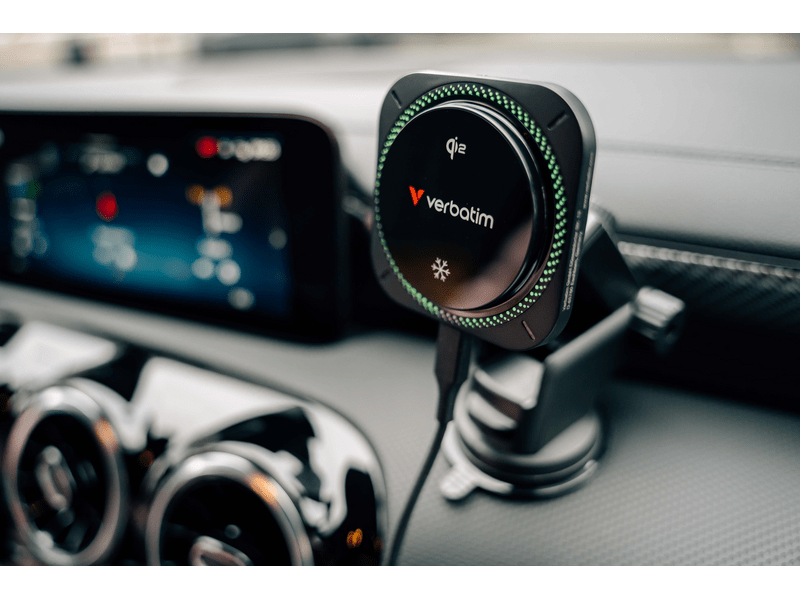 Verbatim Charge 'n' Drive Qi2 magnetski bežični auto punjač (31860)