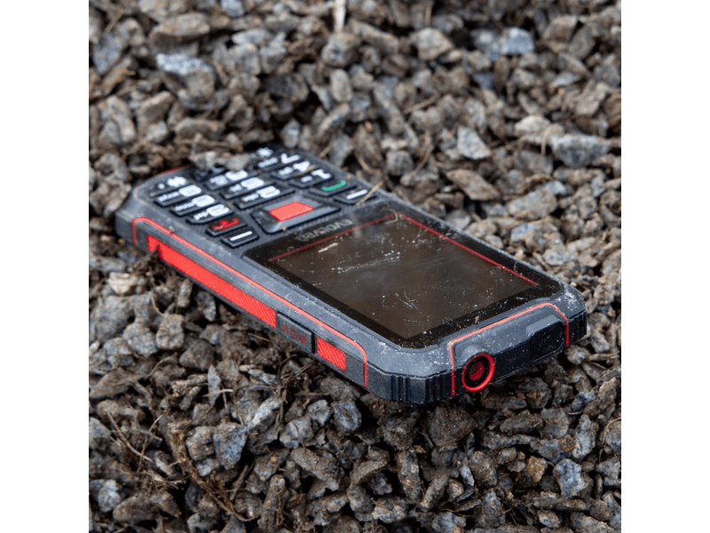 EVOLVEO StrongPhone Z4 strapabíró mobiltelefon, fekete/piros