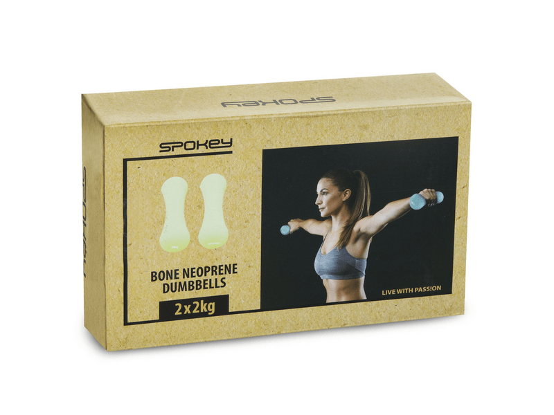 Spokey Bone neoprén kézisúlyzó, 2x 2 kg (39451)