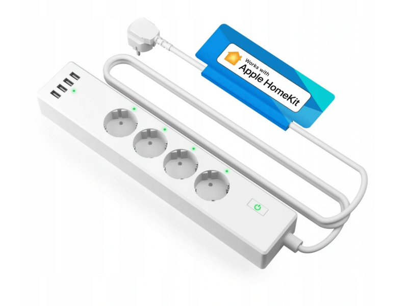 Meross MSS425FHKEU Okos WiFi elosztó (4xAC, 4x USB)