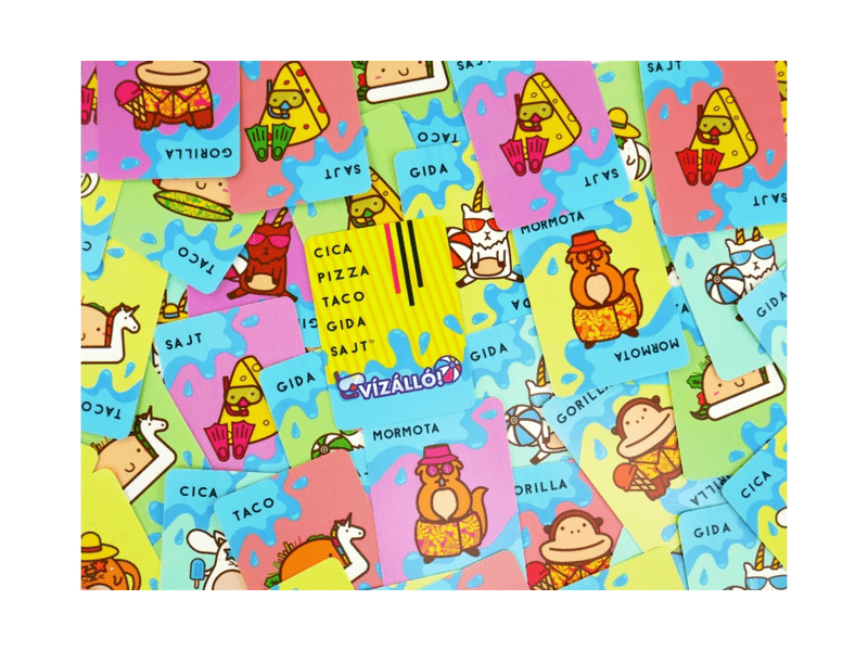 Vízálló cica, pizza, taco, gida, sajt (BLU34870)