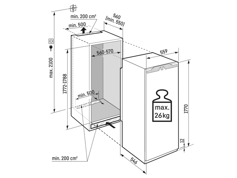 Liebherr IRDdi 5120 Beépíthető hűtőszekrény