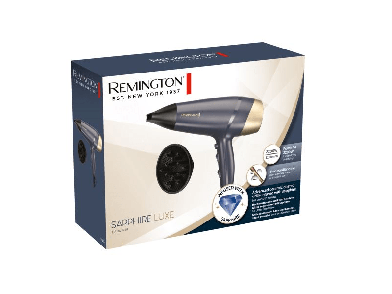 Remington D5805 Sapphire Luxe sušilo za kosu, Deep Blue/Champagne