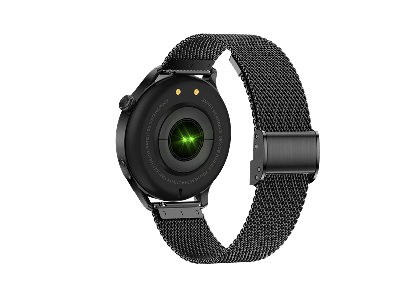 Garett Lady Elegance RT Okosóra, fekete, acél szíj